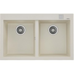 Teka Forsquare 2C 790 TG Bright Cream Νεροχύτης Teka Forsquare 2C 790 TG Bright Cream Νεροχύτης